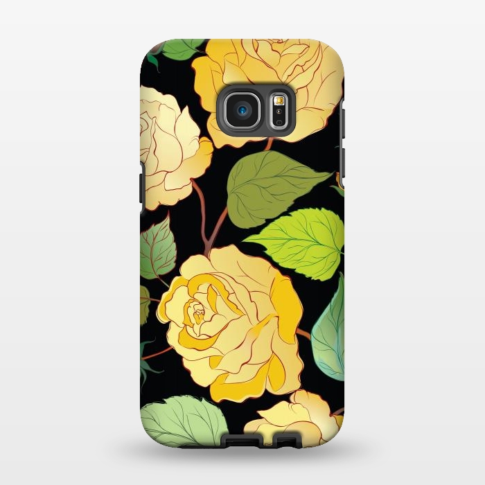 Galaxy S7 EDGE StrongFit Colorful Roses 3 by Bledi