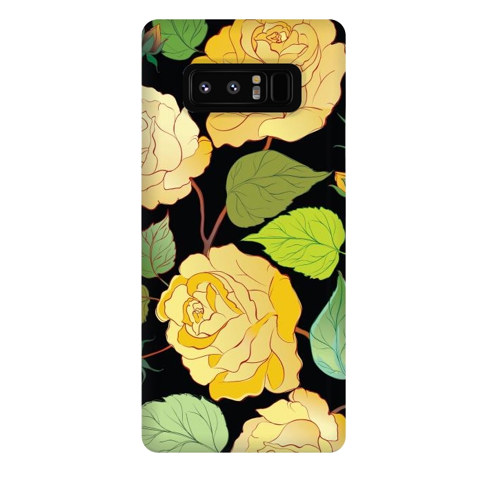 Galaxy Note 8 StrongFit Colorful Roses 3 by Bledi