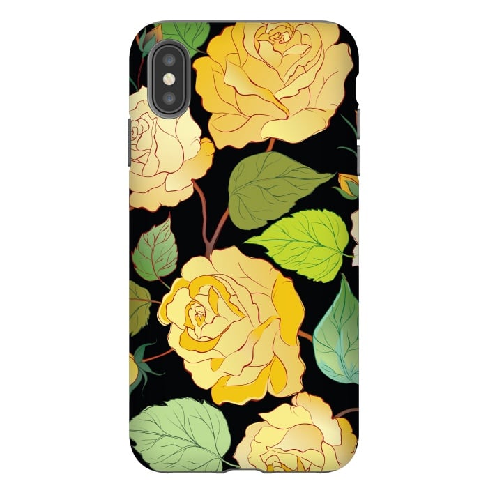 iPhone Xs Max StrongFit Colorful Roses 3 by Bledi