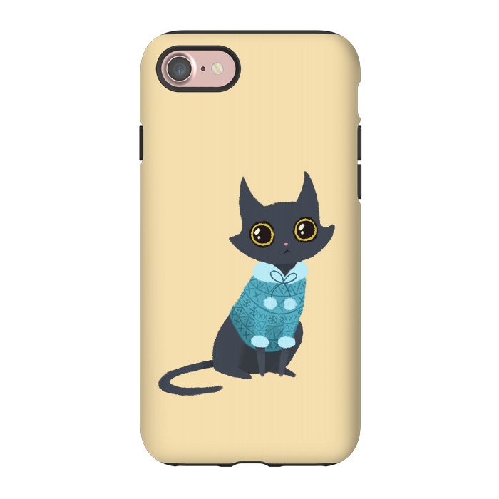 iPhone 7 StrongFit Cozy cat by Laura Nagel