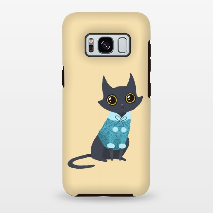 Galaxy S8 plus StrongFit Cozy cat by Laura Nagel
