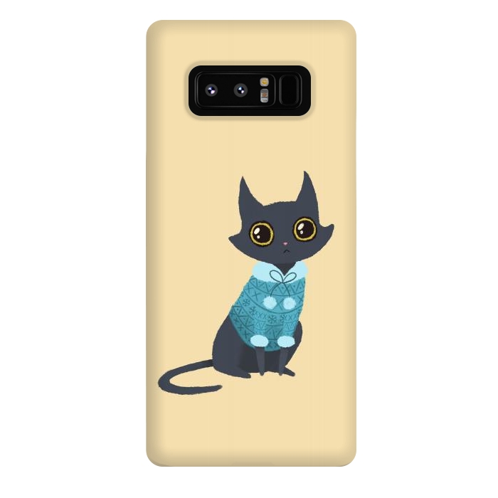 Galaxy Note 8 StrongFit Cozy cat by Laura Nagel