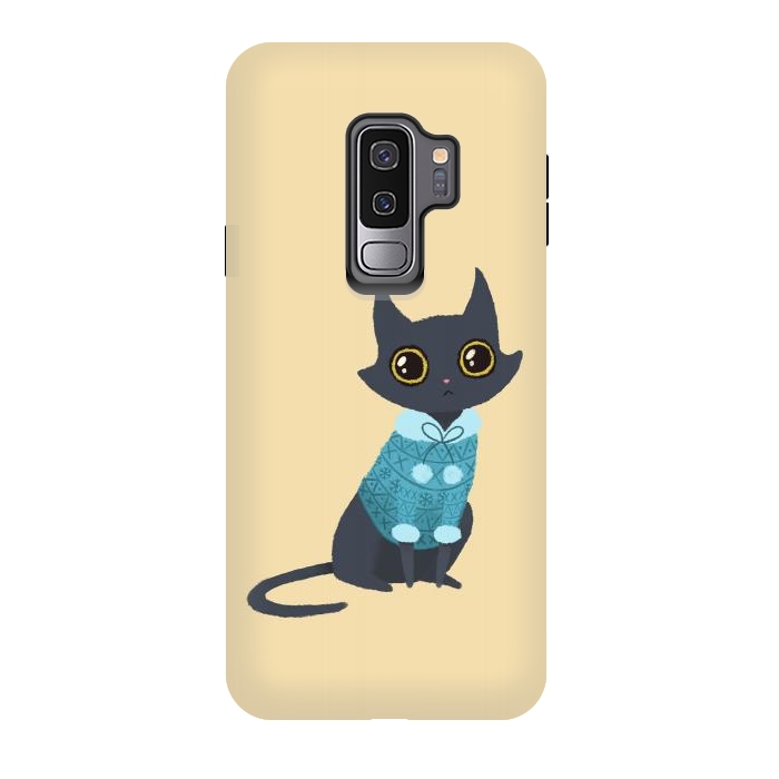 Galaxy S9 plus StrongFit Cozy cat by Laura Nagel