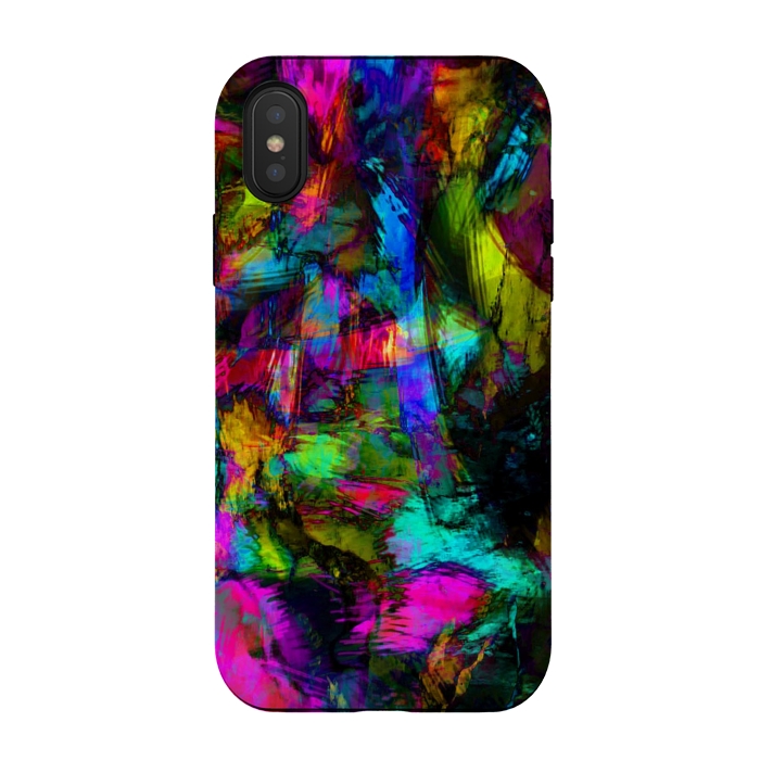 iPhone Xs / X StrongFit Chaos Blue by Josie