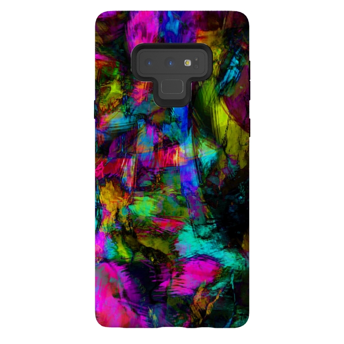 Galaxy Note 9 StrongFit Chaos Blue by Josie