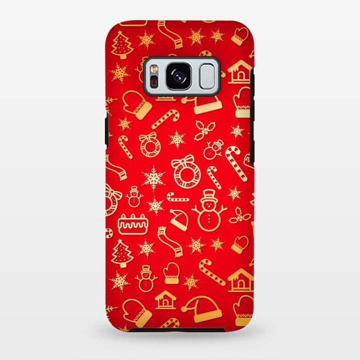 Galaxy S8 plus StrongFit Christmas Pattern by Art Design Works