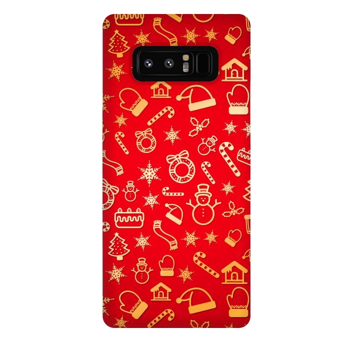 Galaxy Note 8 StrongFit Christmas Pattern by Art Design Works