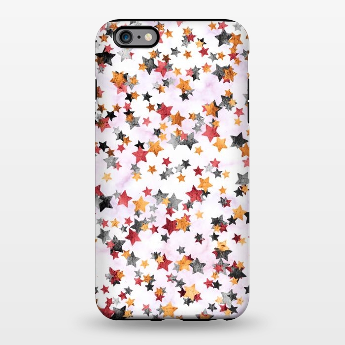 iPhone 6/6s plus StrongFit Gold silver party stars by Oana 
