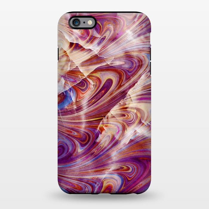 iPhone 6/6s plus StrongFit purple pink marble art by Oana 
