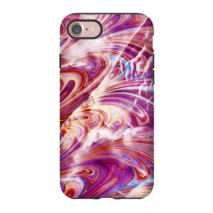 iPhone 7 StrongFit Colorful elegant marble art by Oana 