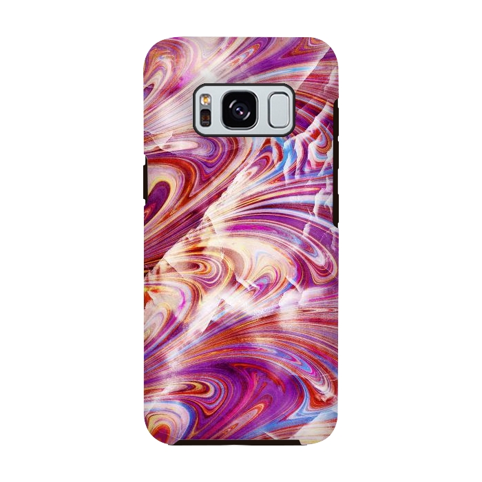 Galaxy S8 StrongFit Colorful elegant marble art by Oana 