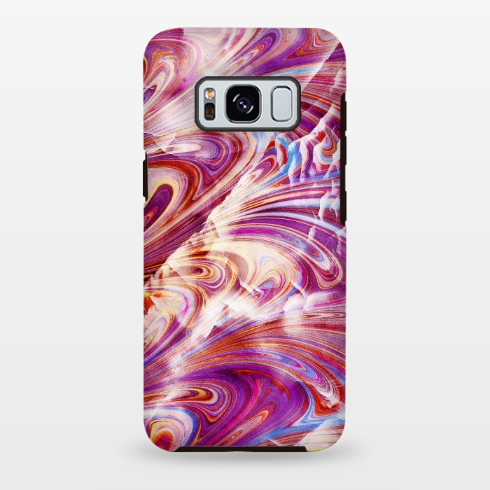Galaxy S8 plus StrongFit Colorful elegant marble art by Oana 