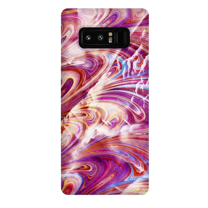 Galaxy Note 8 StrongFit Colorful elegant marble art by Oana 