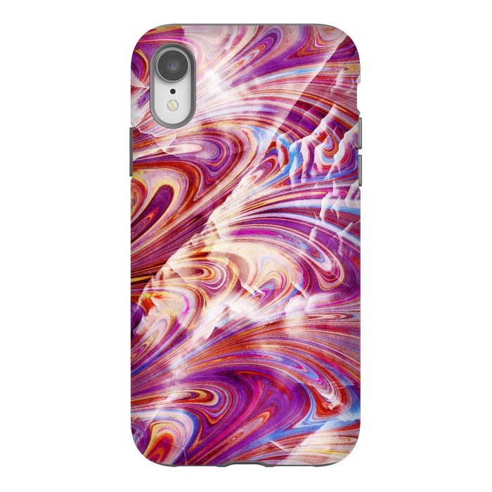 iPhone Xr StrongFit Colorful elegant marble art by Oana 