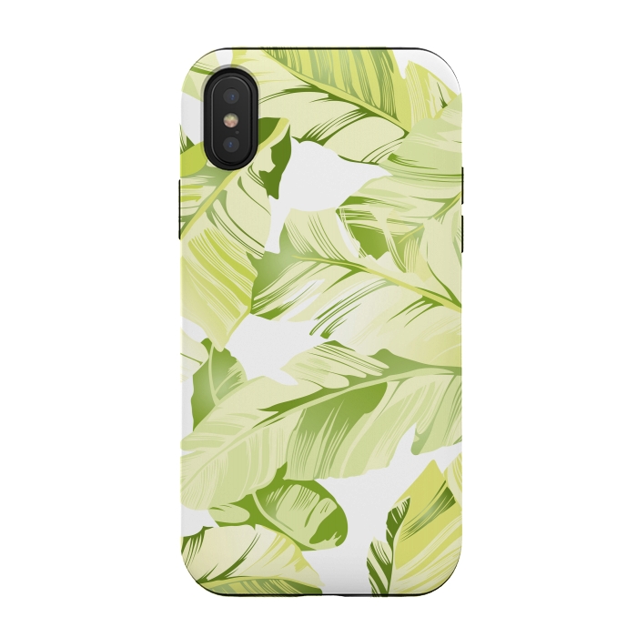 iPhone Xs / X StrongFit Banana leaves by Bledi
