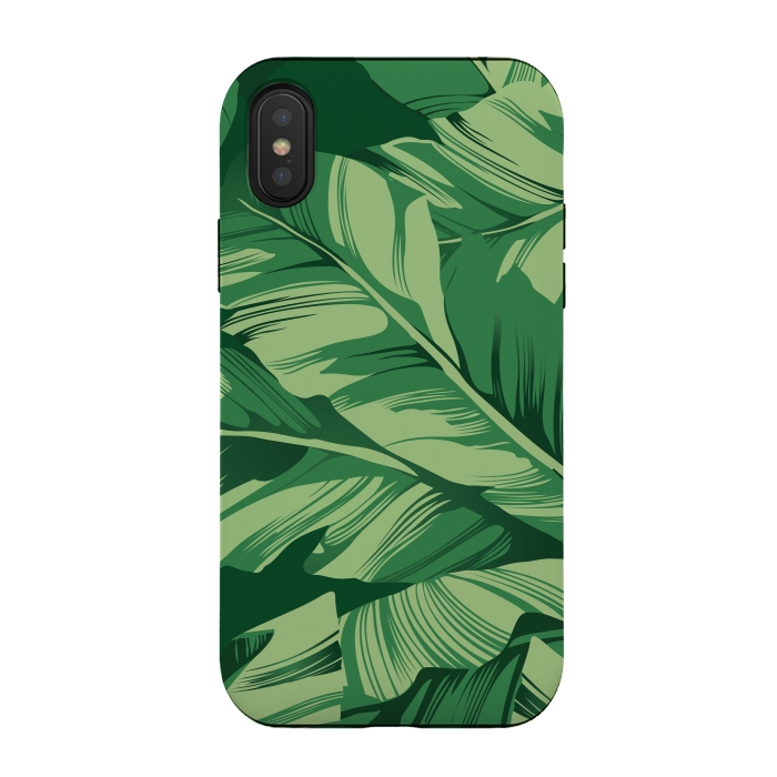 iPhone Xs / X StrongFit Banana leaves 2 by Bledi