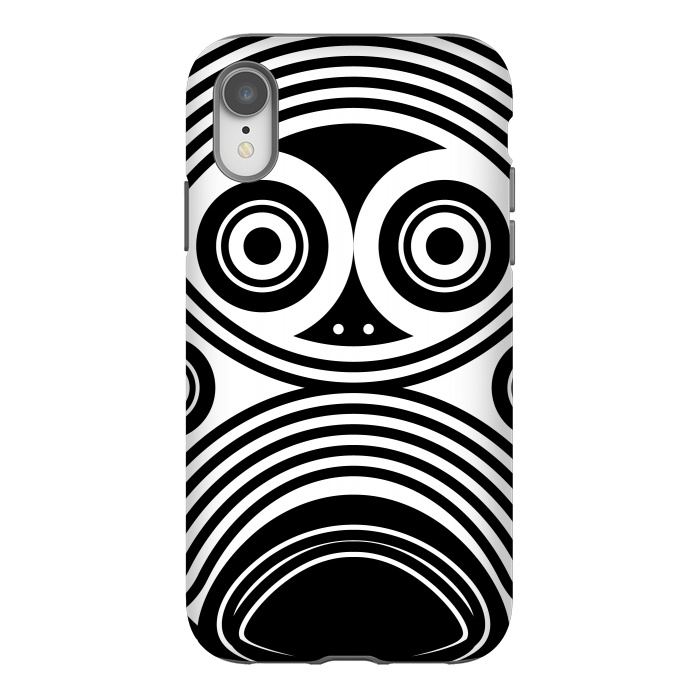 iPhone Xr StrongFit scary owl eyes by TMSarts