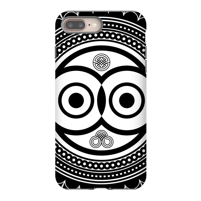 iPhone 7 plus StrongFit zentangle with owl by TMSarts