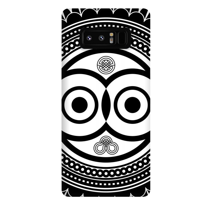 Galaxy Note 8 StrongFit zentangle with owl by TMSarts