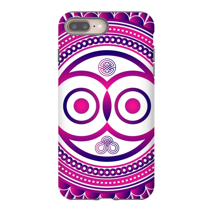 iPhone 7 plus StrongFit pink mandala owl by TMSarts