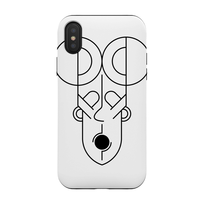 iPhone Xs / X StrongFit aztec human face by TMSarts