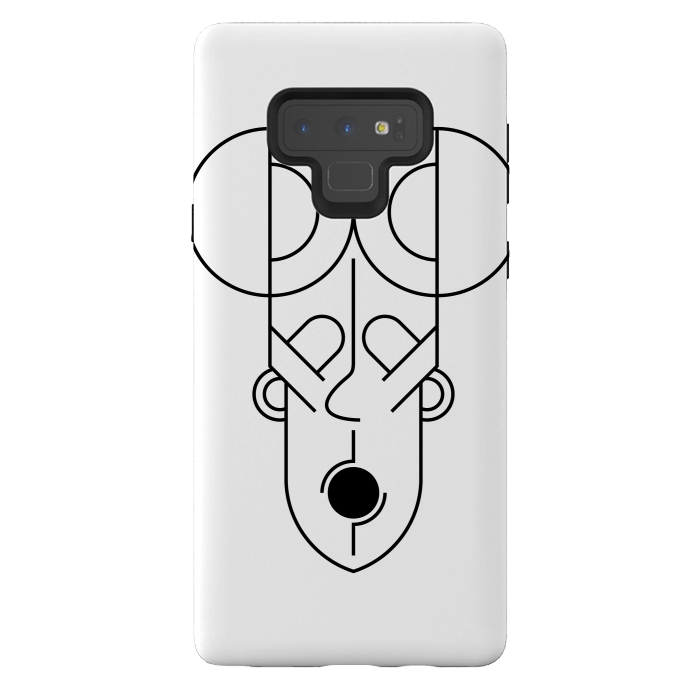 Galaxy Note 9 StrongFit aztec human face by TMSarts