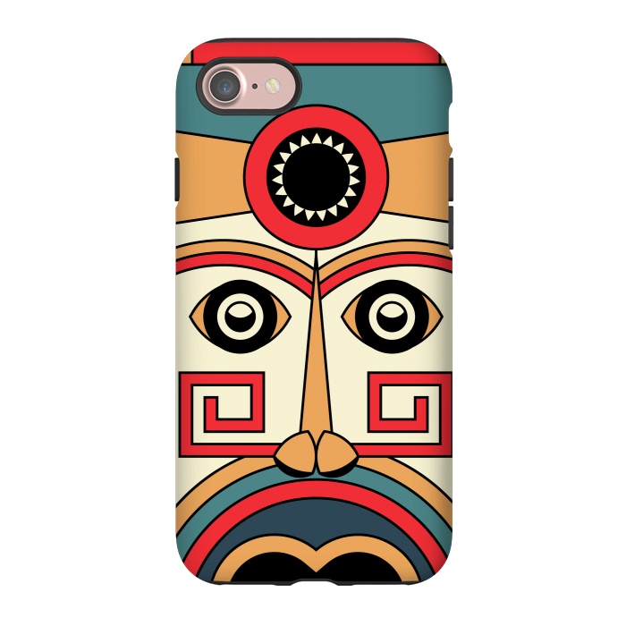 iPhone 7 StrongFit aztec mayan mask by TMSarts
