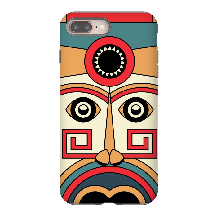 iPhone 7 plus StrongFit aztec mayan mask by TMSarts