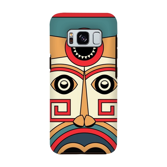 Galaxy S8 StrongFit aztec mayan mask by TMSarts