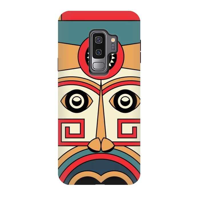 Galaxy S9 plus StrongFit aztec mayan mask by TMSarts