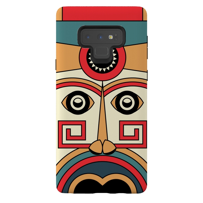 Galaxy Note 9 StrongFit aztec mayan mask by TMSarts