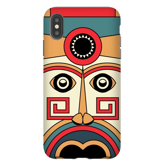 iPhone Xs Max StrongFit aztec mayan mask by TMSarts