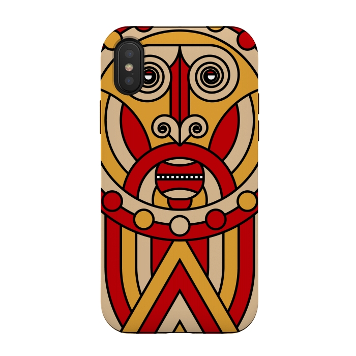iPhone Xs / X StrongFit maasai lion by TMSarts