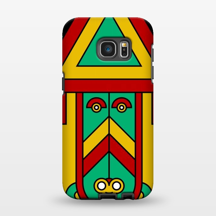 Galaxy S7 EDGE StrongFit colorful aztec tribal by TMSarts