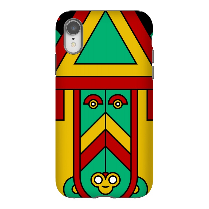 iPhone Xr StrongFit colorful aztec tribal by TMSarts