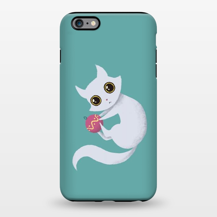 iPhone 6/6s plus StrongFit Christmas kitty by Laura Nagel