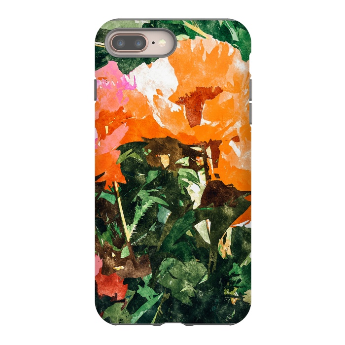iPhone 7 plus StrongFit Blossoming Florals by Uma Prabhakar Gokhale
