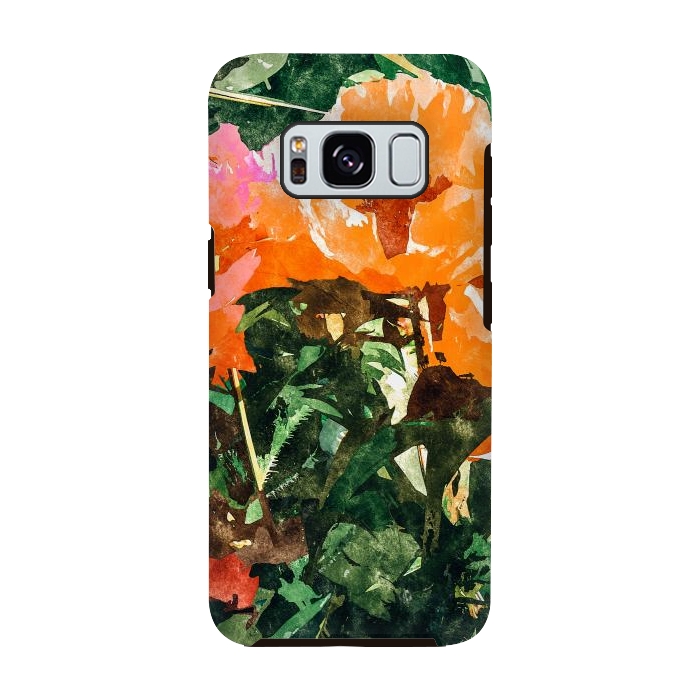 Galaxy S8 StrongFit Blossoming Florals by Uma Prabhakar Gokhale