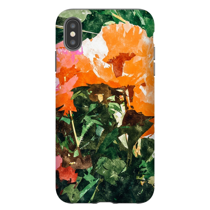 iPhone Xs Max StrongFit Blossoming Florals by Uma Prabhakar Gokhale