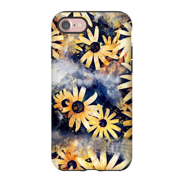 iPhone 7 StrongFit Yellow Floral by Creativeaxle