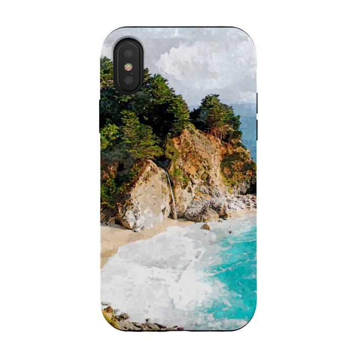 iPhone Xs / X StrongFit Silent Island by Creativeaxle