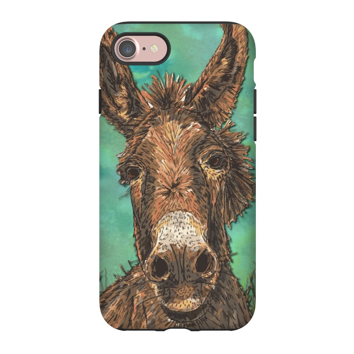 iPhone 7 StrongFit Little Brown Donkey by Lotti Brown