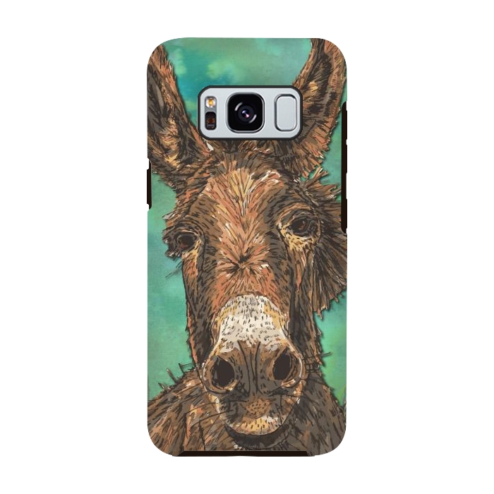 Galaxy S8 StrongFit Little Brown Donkey by Lotti Brown