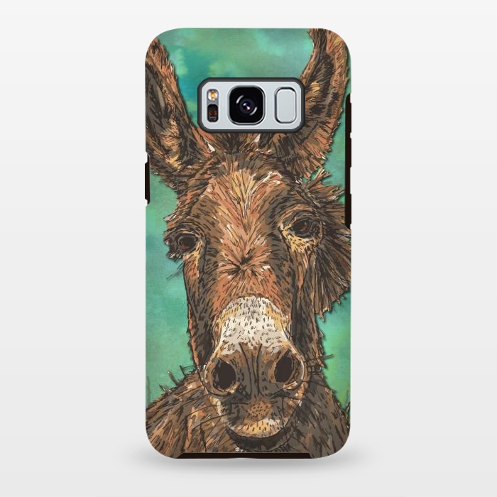 Galaxy S8 plus StrongFit Little Brown Donkey by Lotti Brown