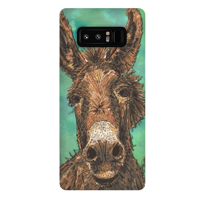 Galaxy Note 8 StrongFit Little Brown Donkey by Lotti Brown