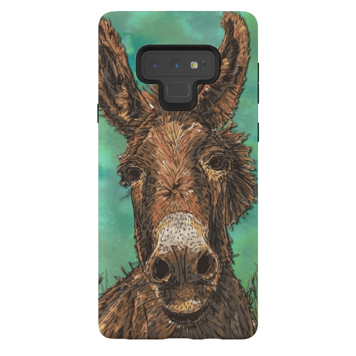 Galaxy Note 9 StrongFit Little Brown Donkey by Lotti Brown