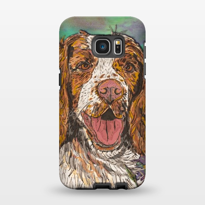 Galaxy S7 EDGE StrongFit Spaniel by Lotti Brown