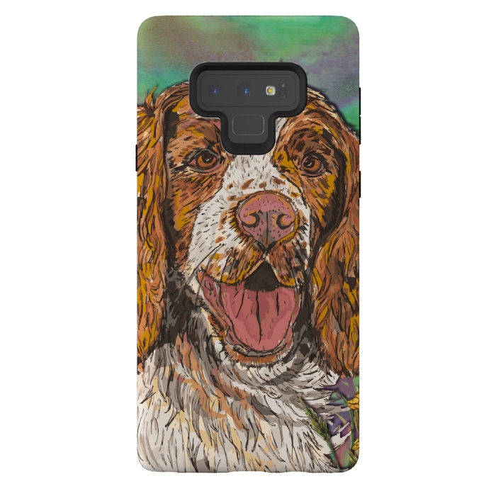 Galaxy Note 9 StrongFit Spaniel by Lotti Brown