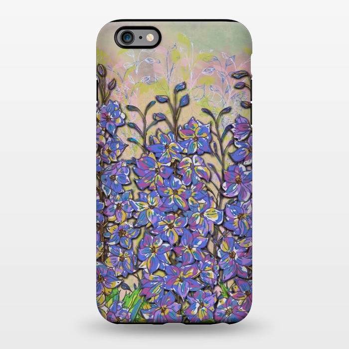 iPhone 6/6s plus StrongFit Darling Delphiniums by Lotti Brown