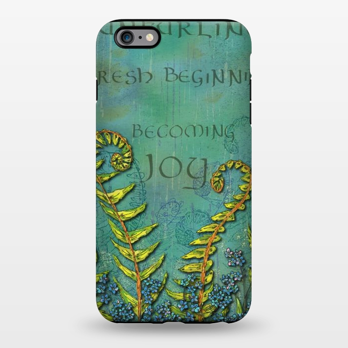 iPhone 6/6s plus StrongFit Becoming Joy - Ferns Unfurling by Lotti Brown